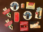 Lot Of 10 Assorted Vintage 1990's Coca Cola Brand Collectible Fridge Magnets