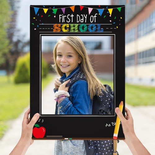 First Day of School Photo Frame Back to School Party Photo Props Picture Frame - Picture 2 of 11