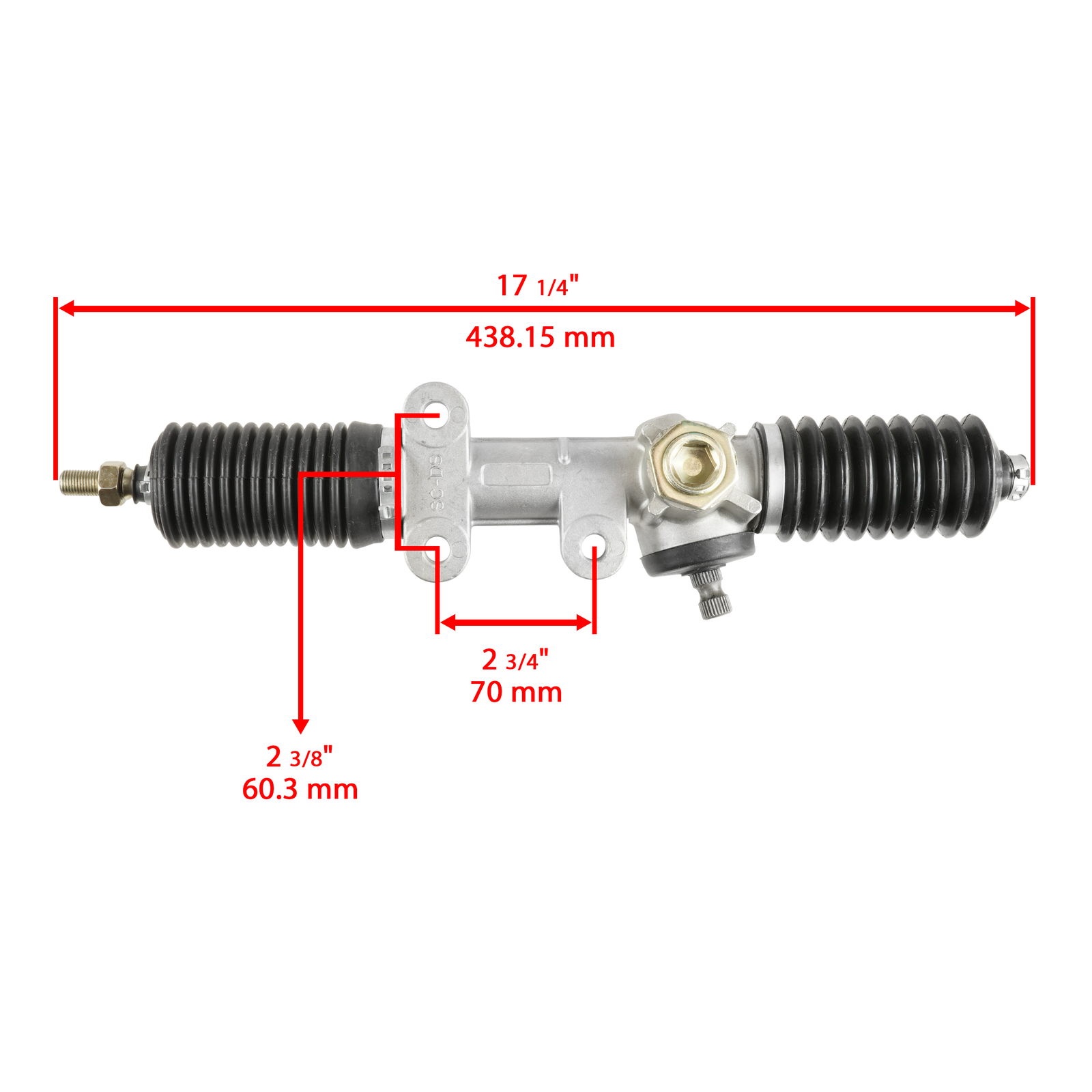 Turf Steering Rack Rack Pinion Steering Gear Box For Club Car Carryall Turf Gas Electric ...