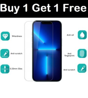DISPLAYSCHUTZFOLIE iPhone 14 13 12 11 PRO MAX Mini XR XS FULL COVER Hartglas
