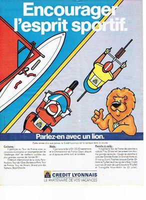 ADVERTISING 0217 1984 Crédit Lyonnais bank esprit sports