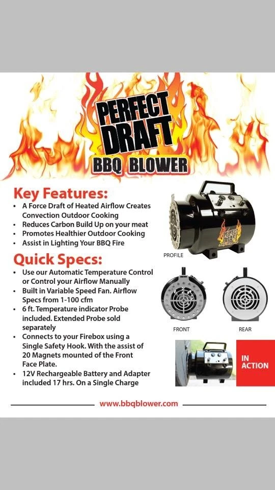The Perfect Draft BBQ Blower eBay