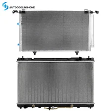 Cooling Radiator And Condenser For 2004-2006 Lexus ES330 2002-2006 Toyota Camry