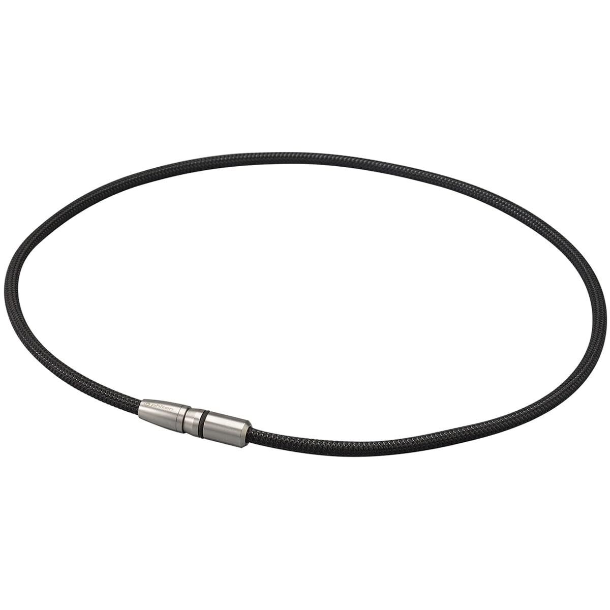 New Phiten RAKUWA Magnetic Titanium Necklace BULLET Black New Phiten RAKUWA Magnetic Titanium Necklace BULLET Black