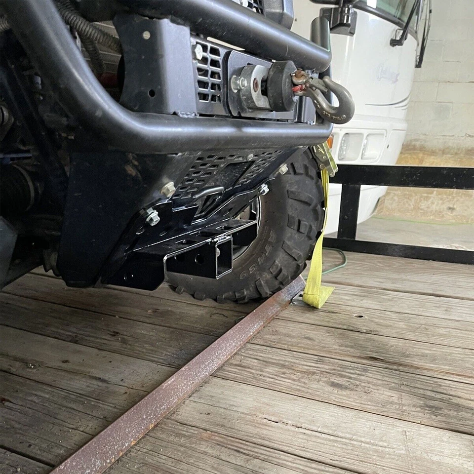 Enganche receptor delantero de acero de 2" para Polaris Ranger 400 500 570 700 800 900 doble Foto 3 de 4