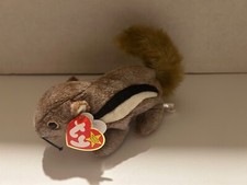 TY Beanie Baby - CHIPPER the Chipmunk (6.5 inch)