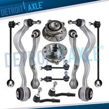 12pc Front Control Arm Wheel Bearing Hubs Tie Rods for BMW 525I 528I 530I 535I
