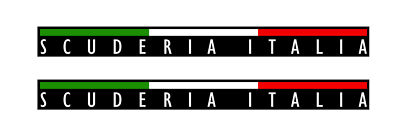 2 X SCUDERIA ITALIA FIAT 500 VESPA RACING ITALIEN AUFKLEBER STICKER 20cm SA132