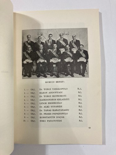 Greek-Turkish Masonic Lodge Publication 1962 Istanbul illustrated - Picture 5 of 6