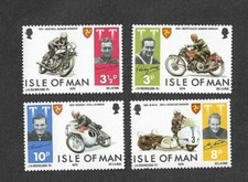 Motorcycles-Motorbikes-Isle of Man 1974 set mnh TT Races
