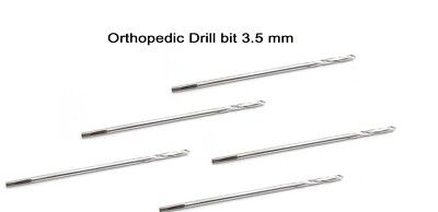 Orthopedic Drill Bit 3.5 mm Length 150 mm Surgical Instruments lot of 5 piece