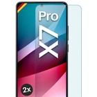 2x Prawdziwe szkło do Xiaomi Poco X7 Pro Folia pancerna Szkło hartowane Premium Ochrona wyświetlacza