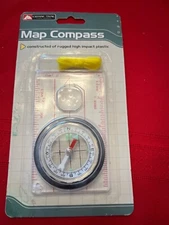 MAP COMPASS BY OZARK TRAIL  New In Factory Sealed Package