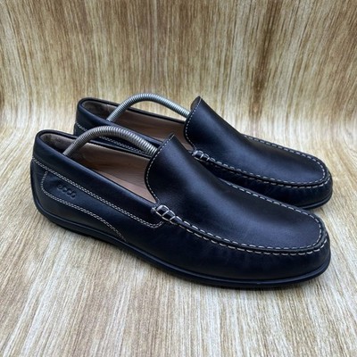 ECCO Classic Moc 2.0 Loafers Men's Size 9 Extra Width Black Slip On Leather