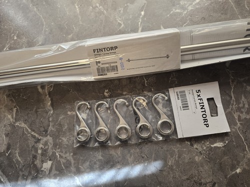 ⚜️ Ikea Küchenleiste 79 + 5 Haken SET Relingleiste Hakenleiste Aufhängeleiste - Bild 1 von 3