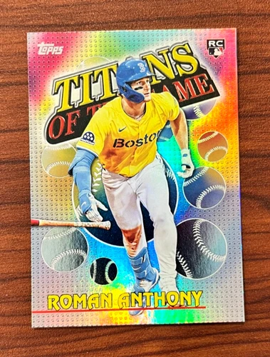 2026 Topps ROMAN ANTHONY Titans of the Game Holo Foil Refractor Rookie Card RC