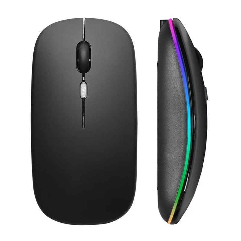 Rechargeable Slim Wireless Mouse Bluetooth 5.2+ 2.4G Cordless For Laptop PC AU