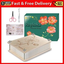 Professional Flower Press, 8 Layers 6.3x8.3 inch 16x21cm Wooden Flower Pres...