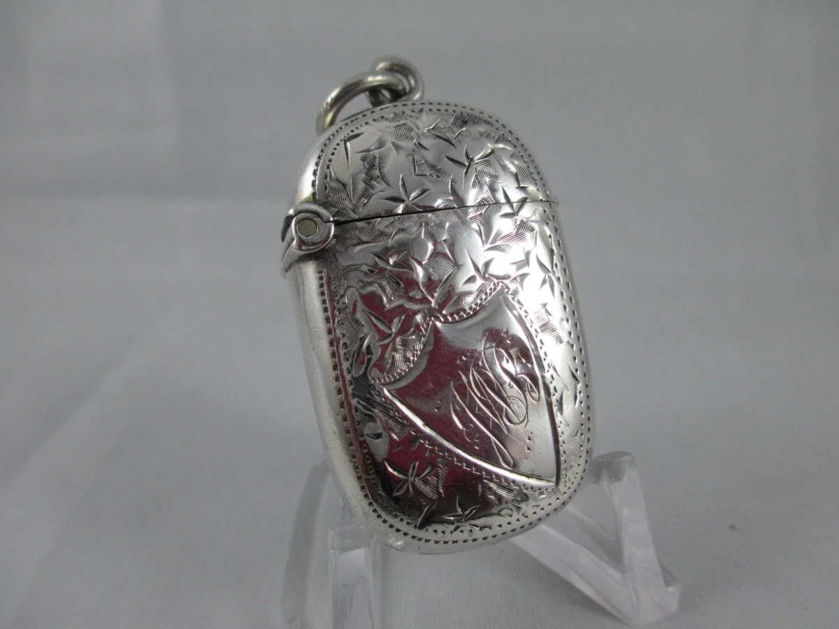 Joseph Gloster in Antique Solid Silver Cigarette & Vesta Cases for