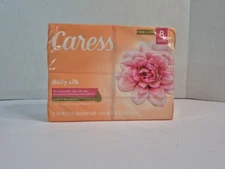 Caress Daily Silk Beauty Bar Soap White Peach & Orange Blossom 8 Bars Sealed NIB