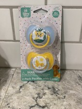 Disney Baby Lion King Simba 2-pack Pacifiers w/cover NEW NIP