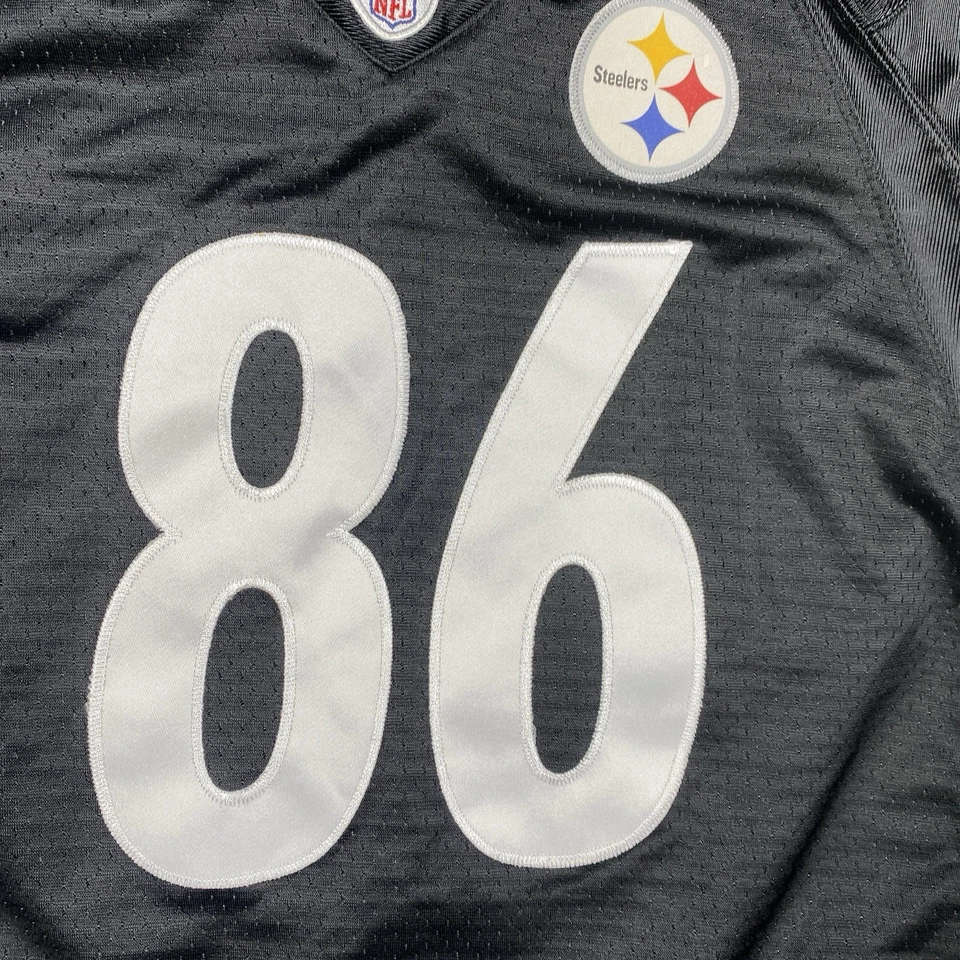 Camiseta Hines Ward Pittsburgh Steelers Reebok Feminina Extra Grande Costurada +2 Preta 18/20 - Imagem 4 de 4