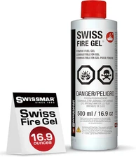 Fire Gel Refill - Ideal for Fondue Fuel Burners & Portable Stove, Fluid Fuel Ref