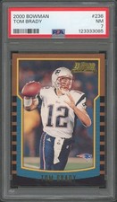 2000 Bowman Tom Brady Rookie #236 PSA 7