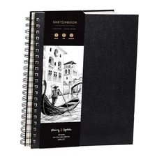 Artist’s Sketchbook Hardcover – 200GSM Very Thick Paper – Large, 8.25x11.4