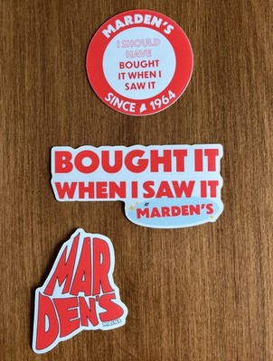 3 Mardens Maine Stickers  I Should Have Bought It When I Saw It  Bargain Retail