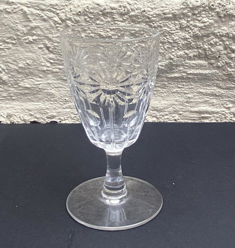Set 6 contemporary Webb Corbett WEC66 floral daisies & dots sherry port glasses - Picture 3 of 7