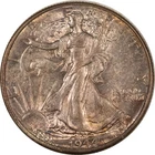 1944 WALKING LIBERTY HALF DOLLAR, ATTRACTIVE HIGH GRADE NEARLY UNC LOOKS CHOICE!