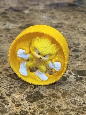 McDONALD'S SONIC The Hedgehog Movie HAPPY MEAL Toy Super Sonic Yellow Roller