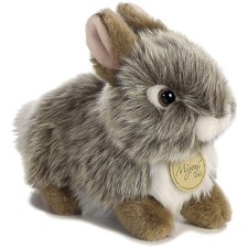 Aurora Miyoni Baby Bunny Grey 7 Inch Plush Figure NEW IN STOCK