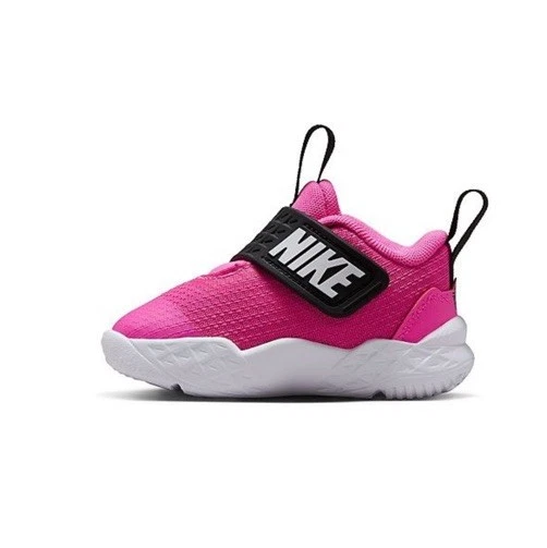 Novo Adorável Tênis Nike Team Hustle D 12 Infantil Feminino Tamanho: 9 C Rosa e Preto - Imagem 3 de 4