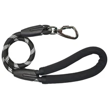 24-inch Short Rope Dog Leash with Lockable Hook Reflective Traffic Leash