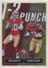 2018 Absolute One Two Punch Spectrum Gold Jimmy Garoppolo Marquise Goodwin 0bx4