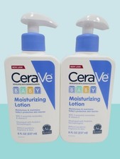 CERAVE BABY MOISTURIZING LOTION 8 OZ NWOB LOT OF 2