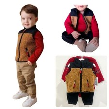 Carter  s boys 3 piece long sleeve top vest and pant set size 6 months NWT