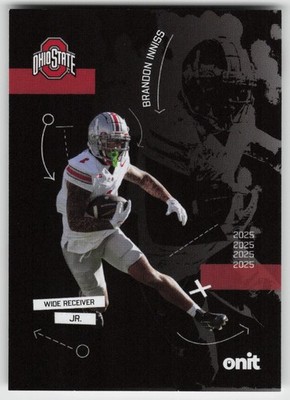 2025 ONIT #SIL-1 Brandon Inniss Silhouette Base Ohio State Buckeyes OSU NM