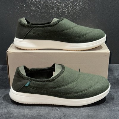 Vessi Men's Sunday Slippers Size 9 Spruce Green Slip-On Casual Soft Comfort