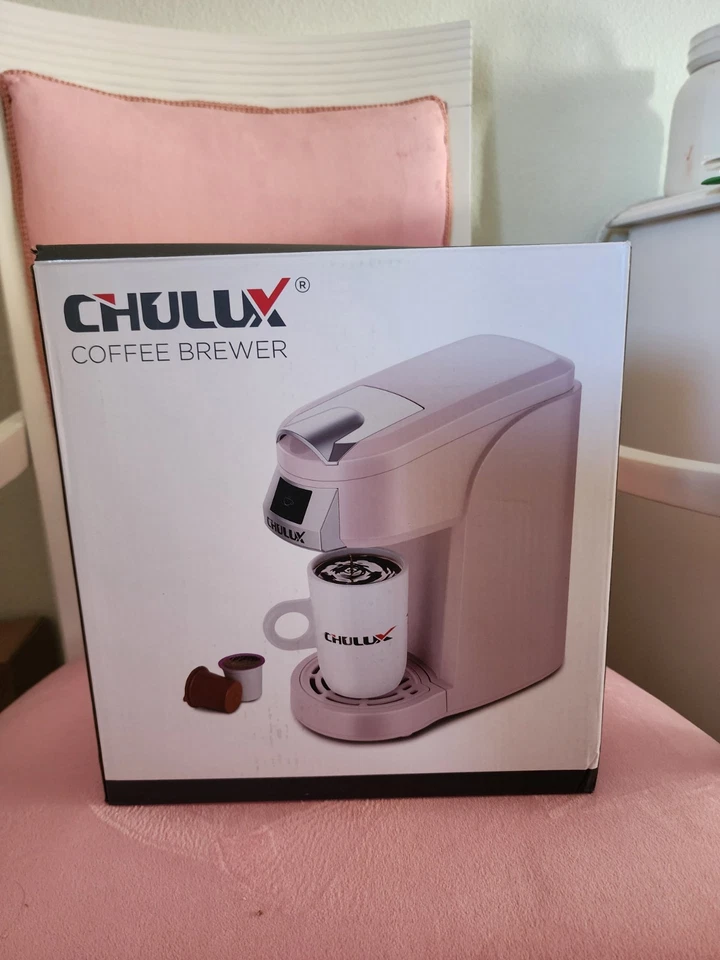 Chulux Single Serve Coffee Maker Brewer for Use with Pods (Keurig Style) Pink - Image 2 of 4