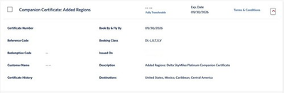 #ad #ad Delta Companion Certificate exp:09 30 2026 $160.00