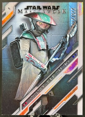 2025 Topps Star Wars Masterwork   UN-22 CONSTABLE ZUVIO Rainbow Foil 225/299