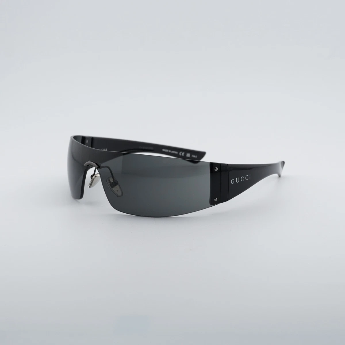 Gucci GG1958S 001 Sunglasses Ruthenium Shield Frame, Grey Lenses Gucci GG1958S 002 Ruthenium Shield Sunglasses - eye-oo.com main image 3