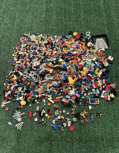 Lego Minifiguren & Blöcke & diverse Teile, sauber, 3,61 Pfund, gebraucht.