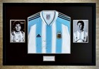 Diego Maradona Signed Framed Autographed JSA COA Argentina messi Auto museum