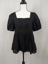 Milkmaid Whimsigoth Loft Tunic Top Womens Cottagecore Boho Peasant Indie A048