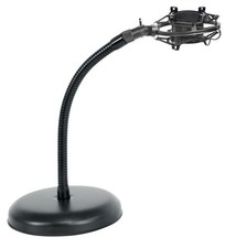 Rockville Gaming Streaming Twitch Mic Stand w/Gooseneck Weighted Base Shockmount
