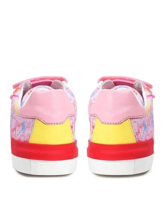 Tenis Little Marc Jacobs Niñas Ink Splash Logo Vlcr Foto 3 de 4